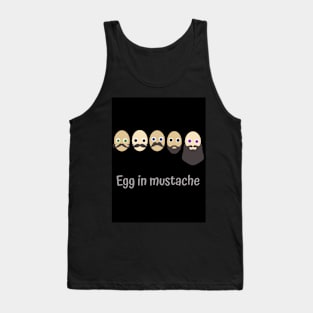 Egg in mustache Tank Top